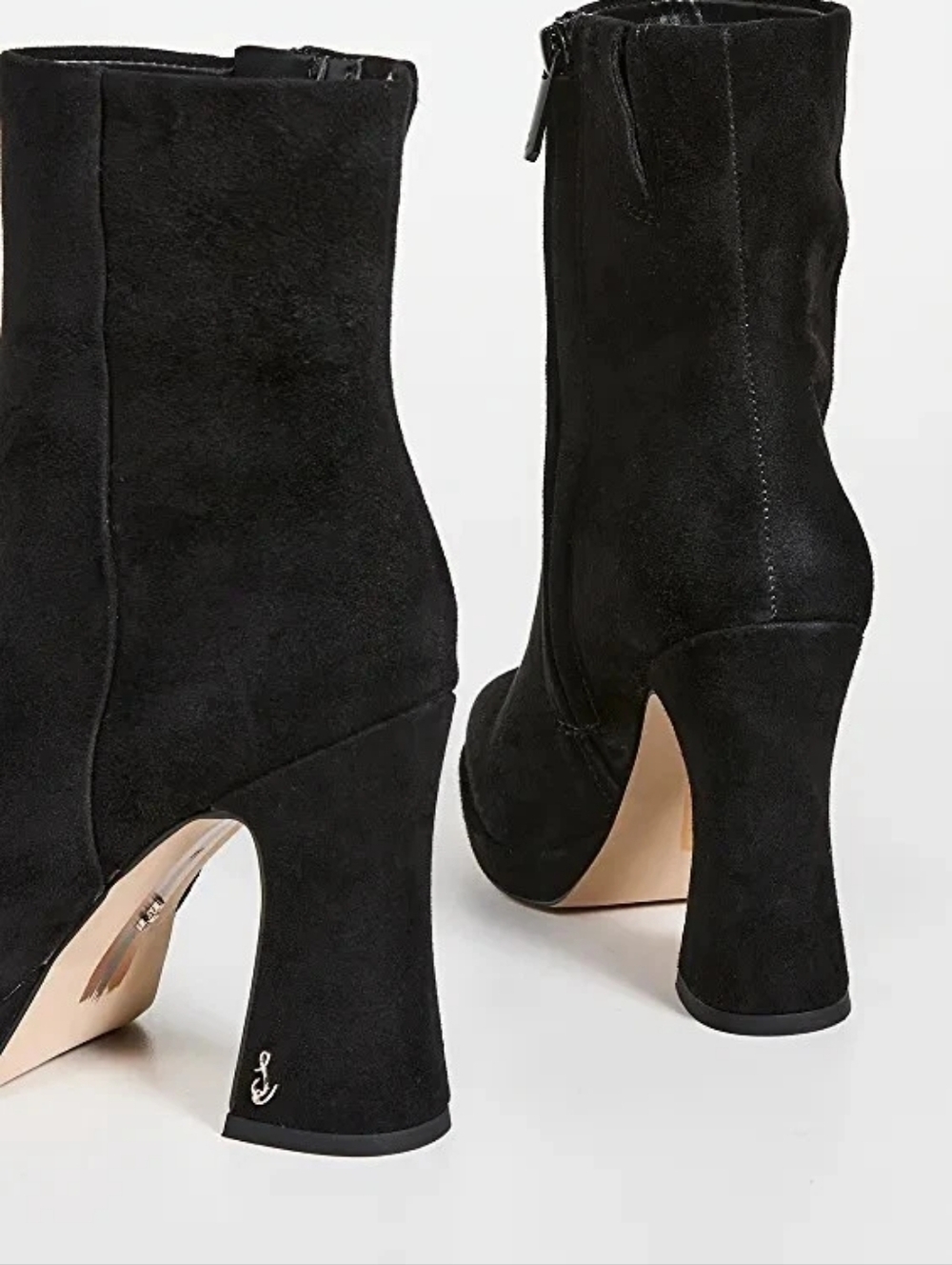 🌺Sam Edelman Womens Jaye Suede Ankle Booties Black Sz 7.5 M,NWOB, MSRP $180 - Picture 15 of 16